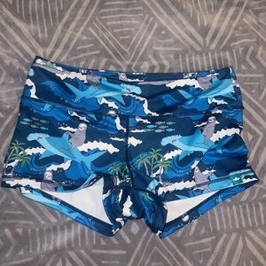 Shark Print WodBottom Shorts 2.5